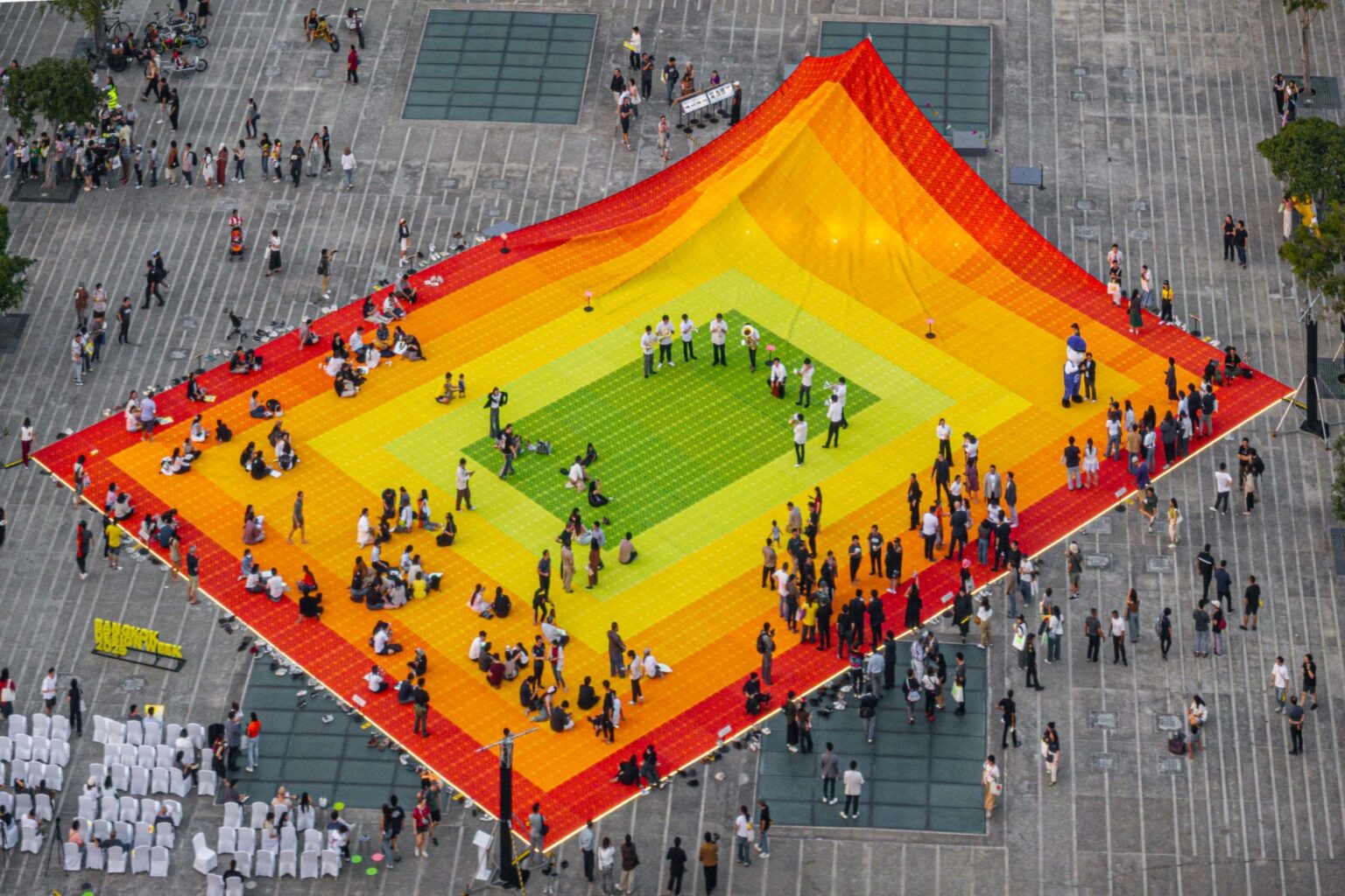 Mega Mat Transforms Plastic into a Public Dialogue