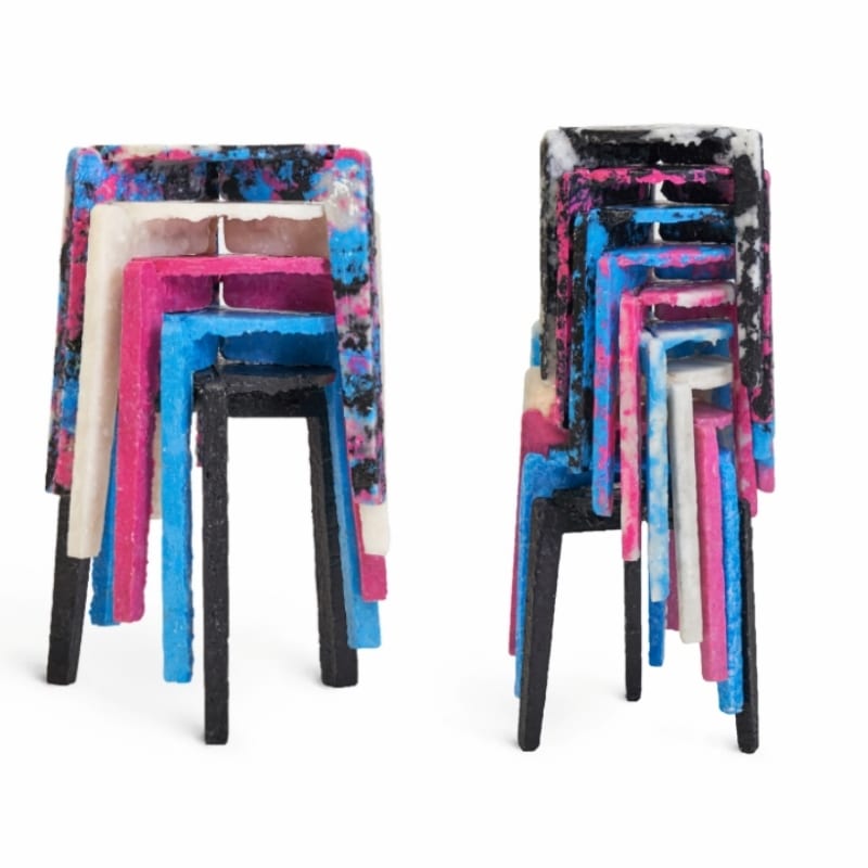 Korean Designer Creates Stools from Disposable Masks