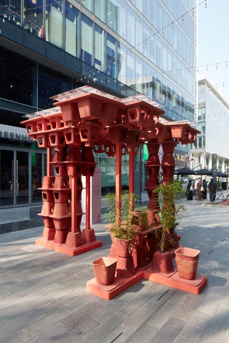 Art with Packaging Waste at Dubai Design Week 2023