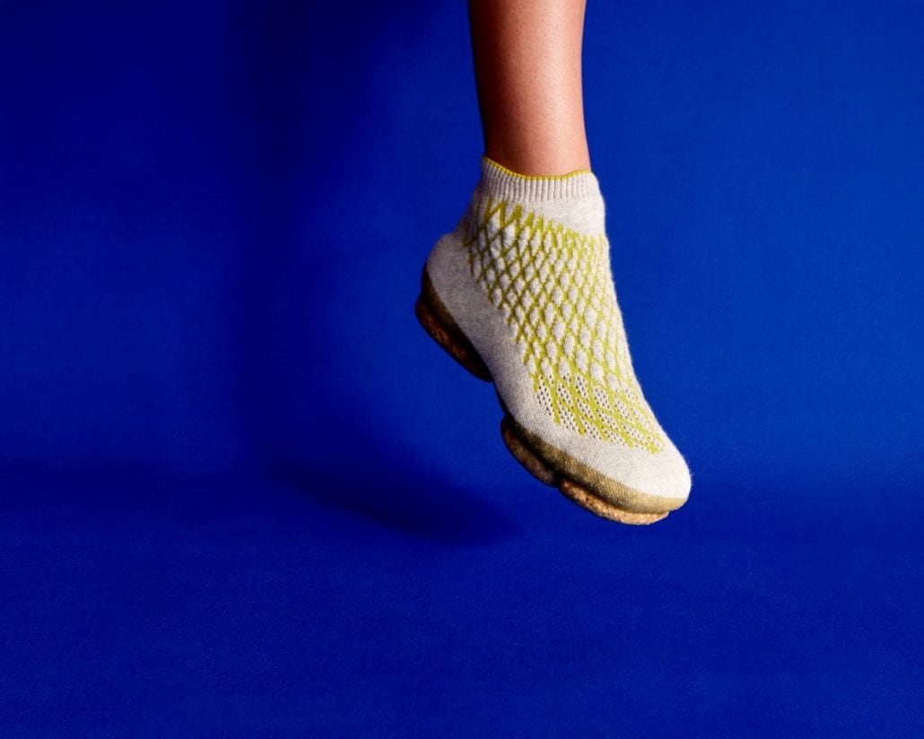 Sneakers Made from Knitted Dog Hair