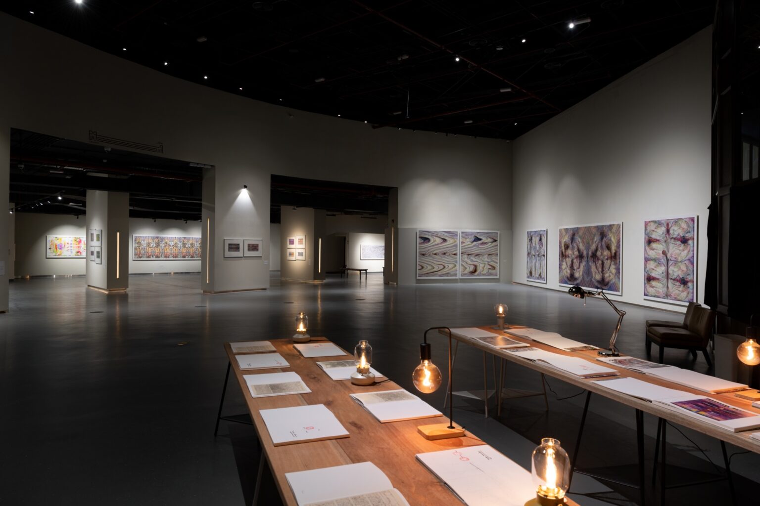 Wusum Gallery Glows with Fields by Tarek Darwish