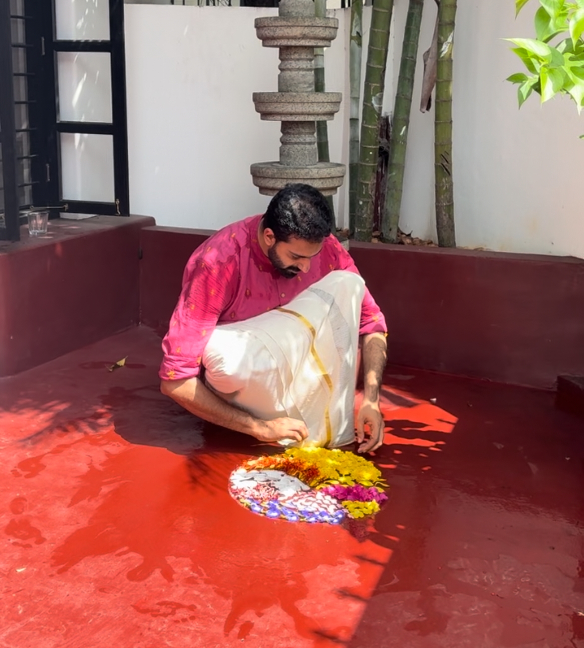 Sreejith Jeevan Preserves the Spirit of Onam Through Flowers and an Extra Dash of Creativity